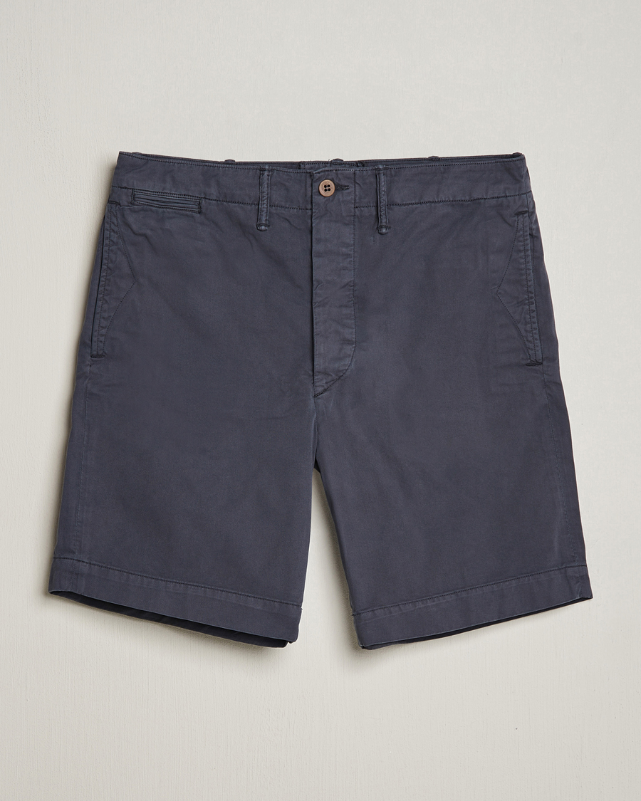 Mies | Shortsit | RRL | Officers Flat Shorts Navy
