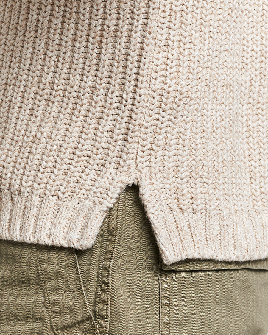 Mies | Puserot | RRL | Cotton/Linen Crew Neck Pullover Raw White