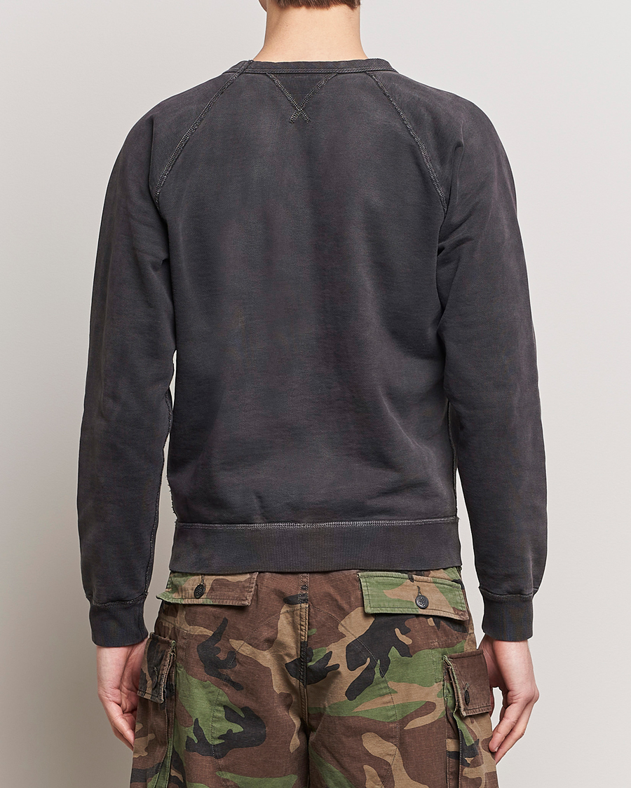 Mies | Puserot | RRL | Raglan Sleeve Sweatshirt Black Indigo