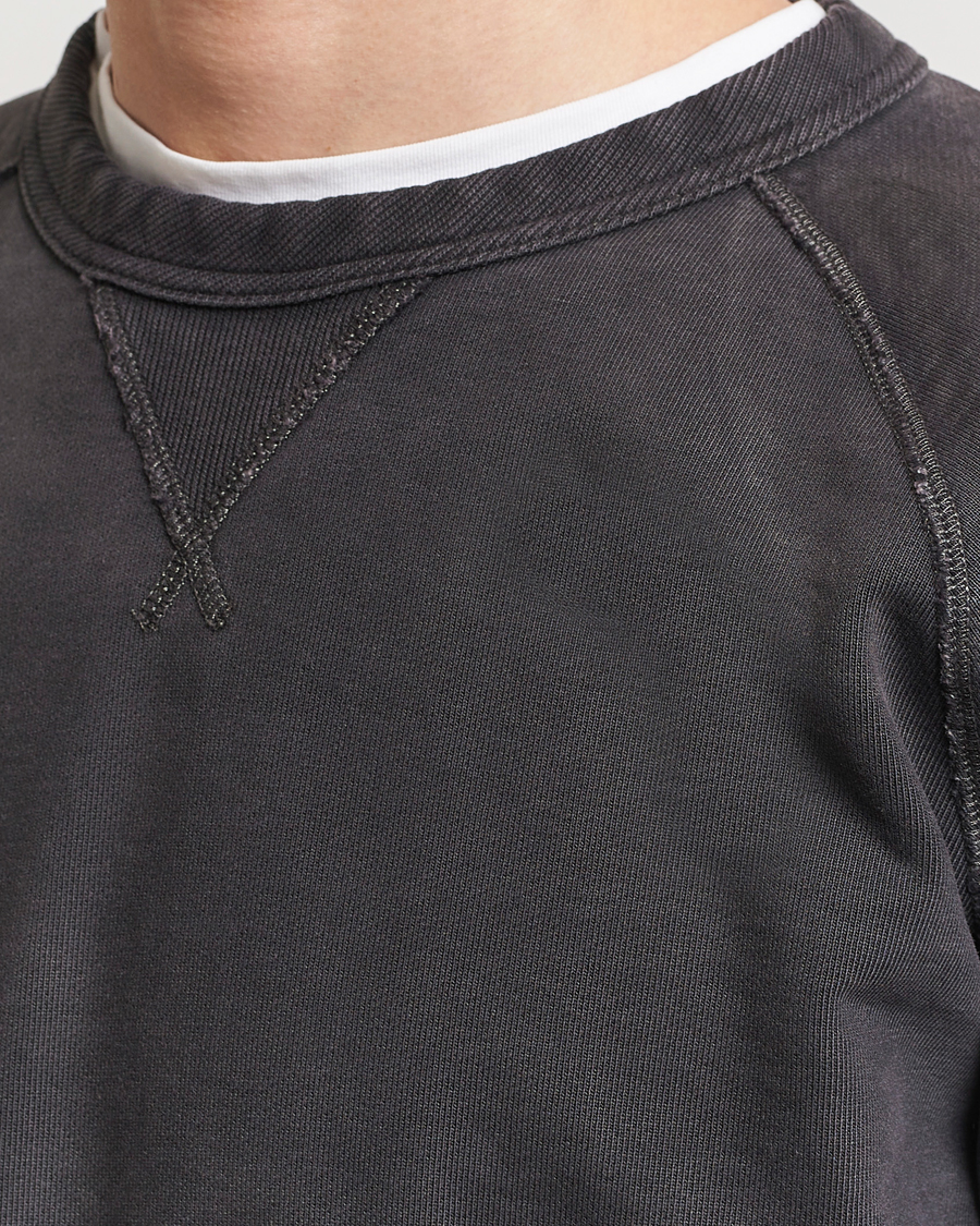 Mies | Puserot | RRL | Raglan Sleeve Sweatshirt Black Indigo