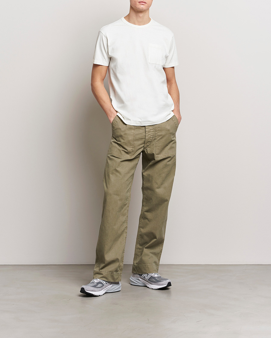 Mies | T-paidat | RRL | 2-Packet Pocket Tee Warm White