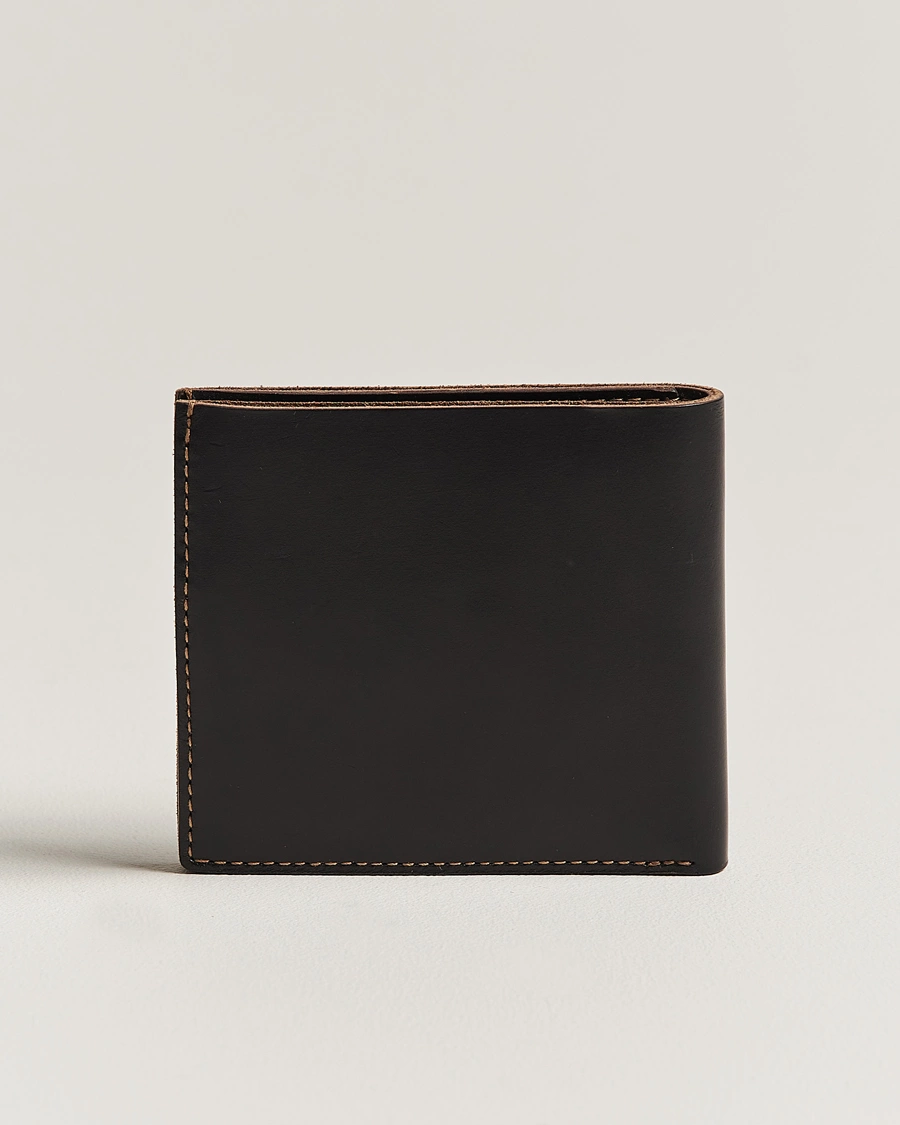 Mies | RRL | RRL | Tumbled Leather Billfold Wallet Black/Brown