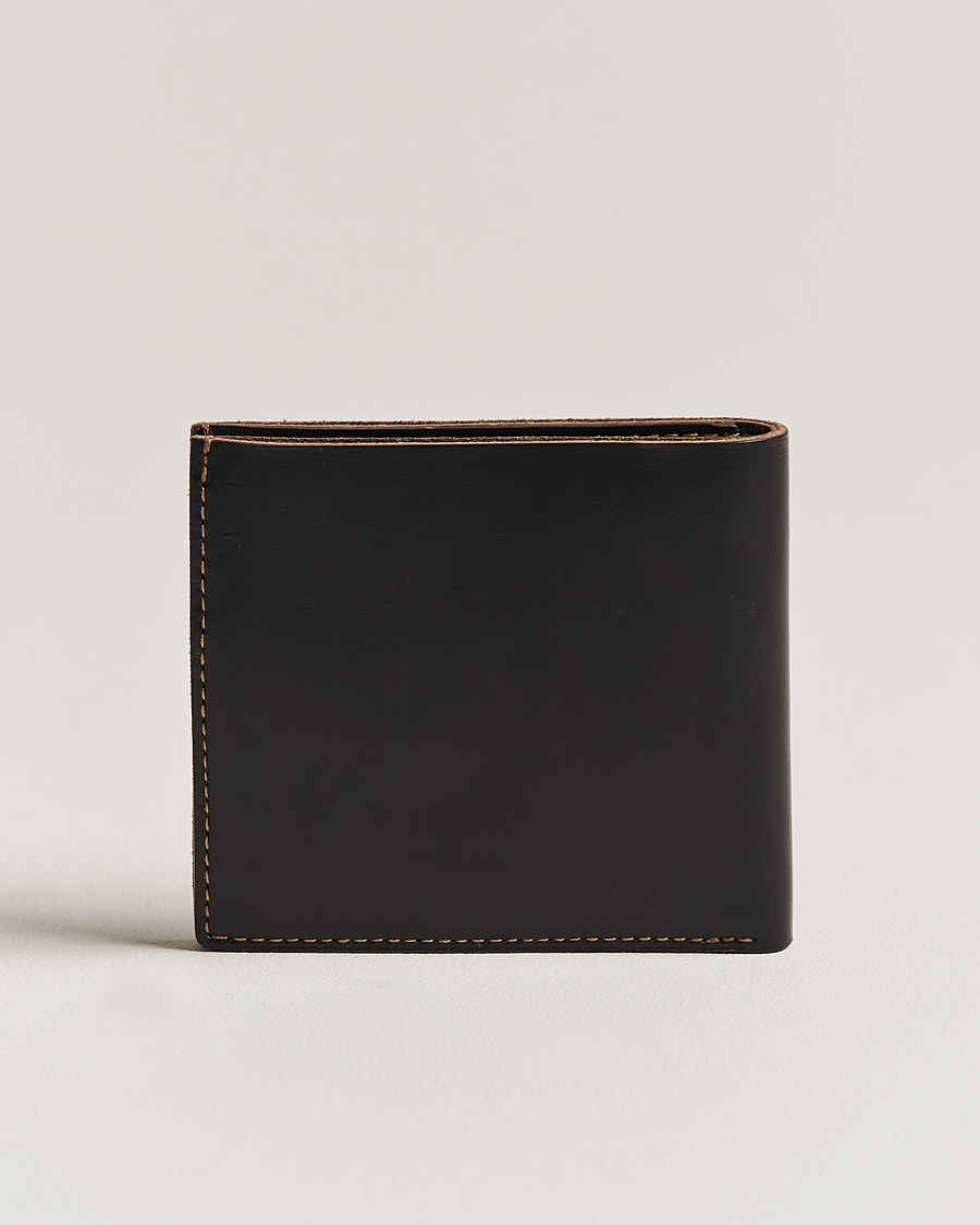 Mies | RRL Tumbled Leather Billfold Wallet Black/Brown | RRL | Tumbled Leather Billfold Wallet Black/Brown