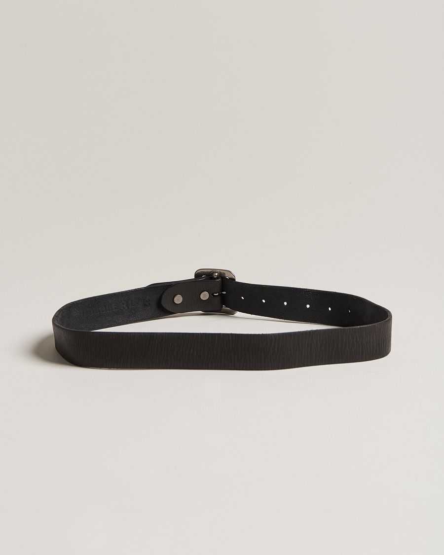 Mies | RRL Tumbled Leather Belt Vintage Black | RRL | Tumbled Leather Belt Vintage Black