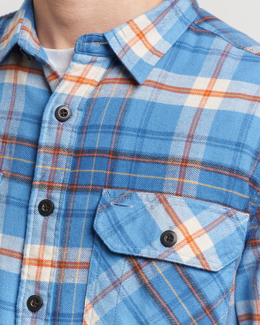 Mies | Kauluspaidat | Pendleton | Burnside Flannel Shirt Blue/Red Plaid