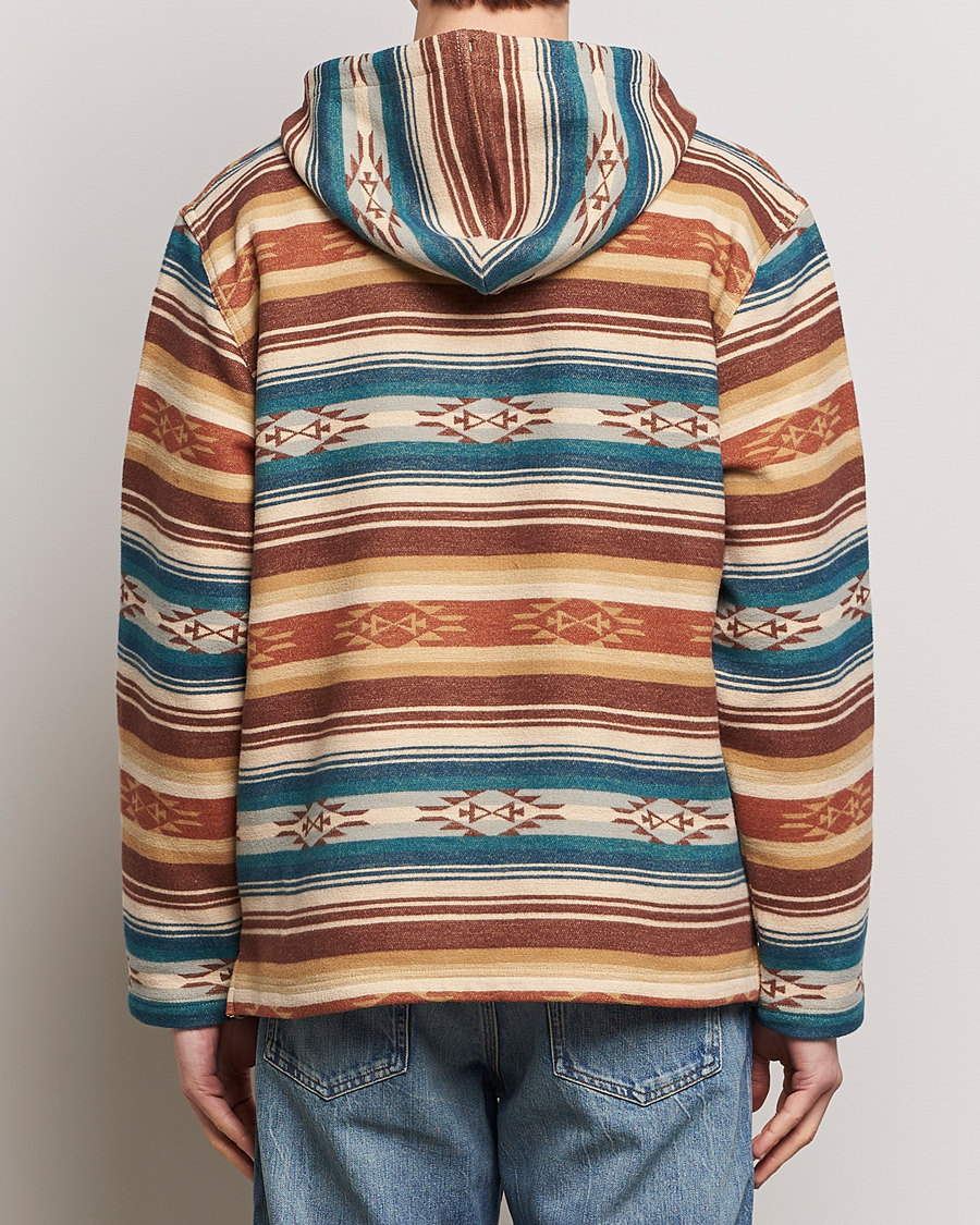 Mies | Puserot | Pendleton | Driftwood Hoody Azure/Brown Stripe