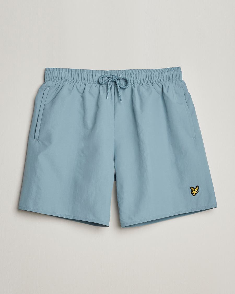 Mies | Uimahousut | Lyle & Scott | Plain Swimshorts Slate Blue