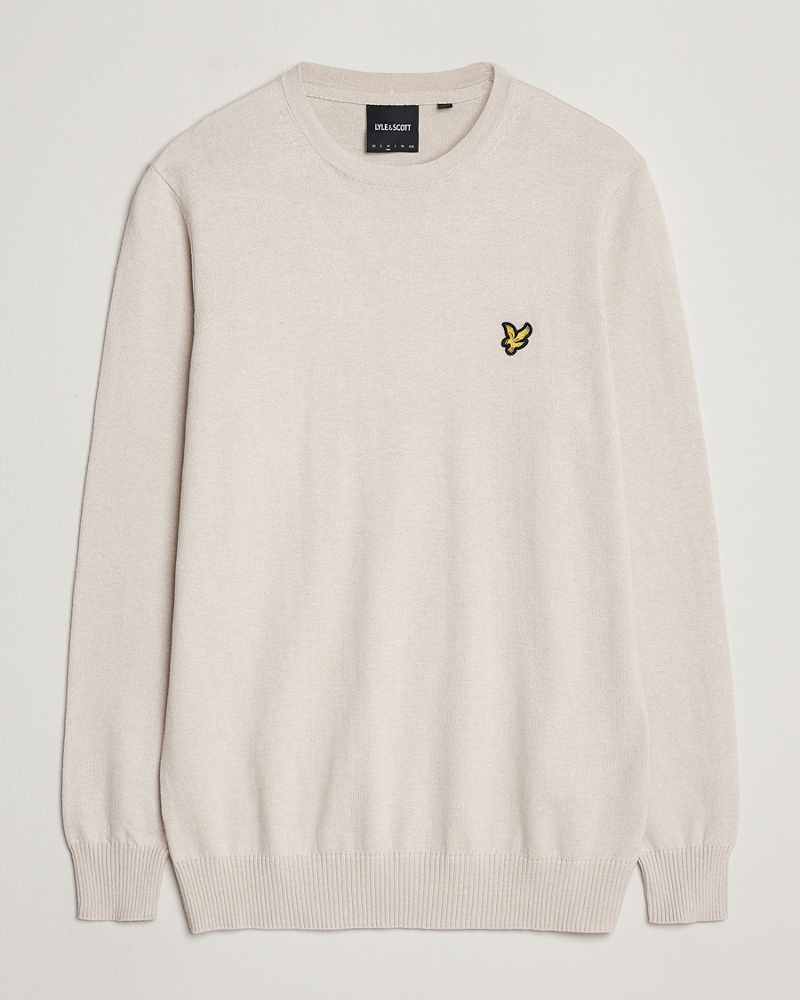 Mies | Puserot | Lyle & Scott | Cotton/Merino Knitted Crew Neck Cove