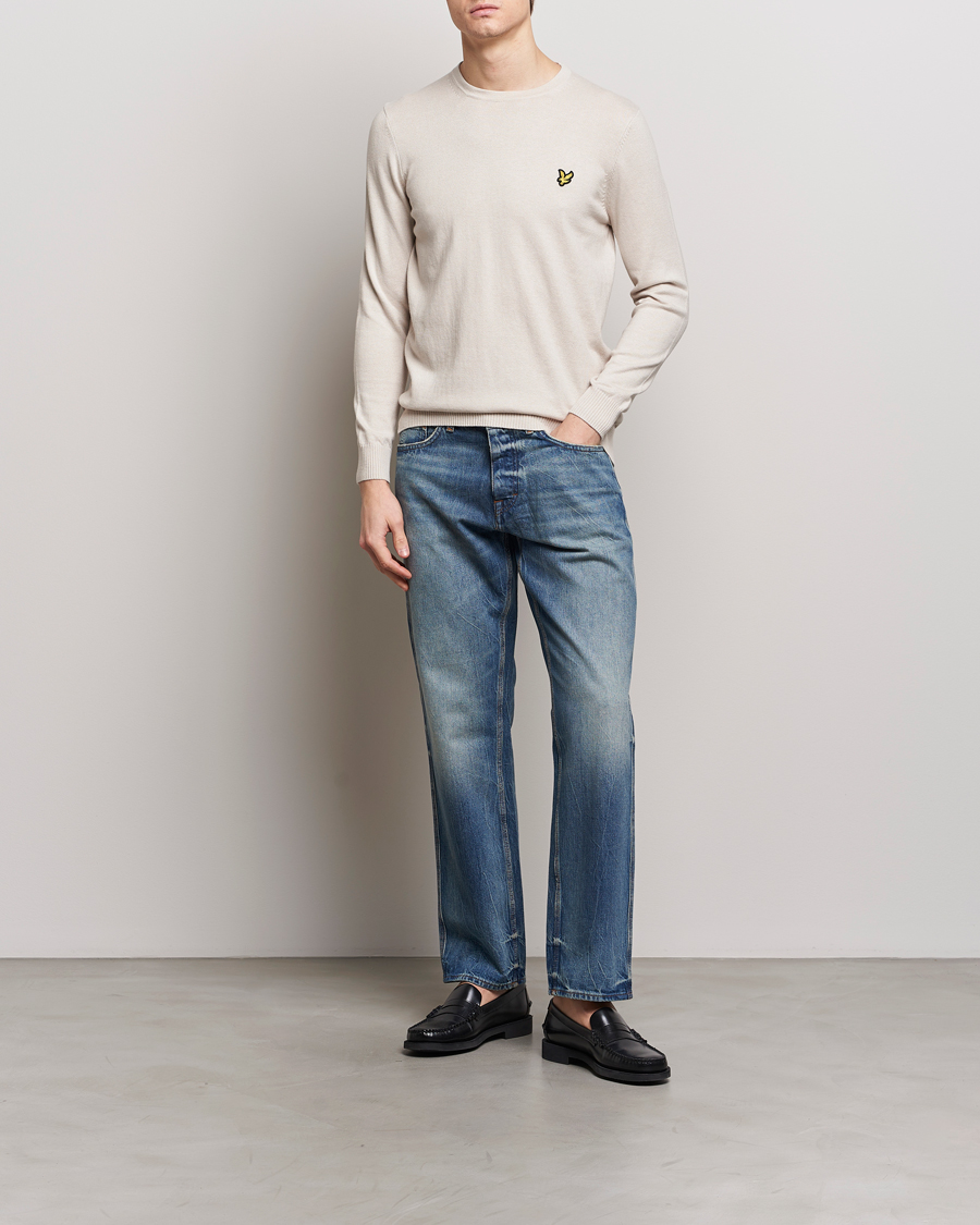 Mies | Puserot | Lyle & Scott | Cotton/Merino Knitted Crew Neck Cove