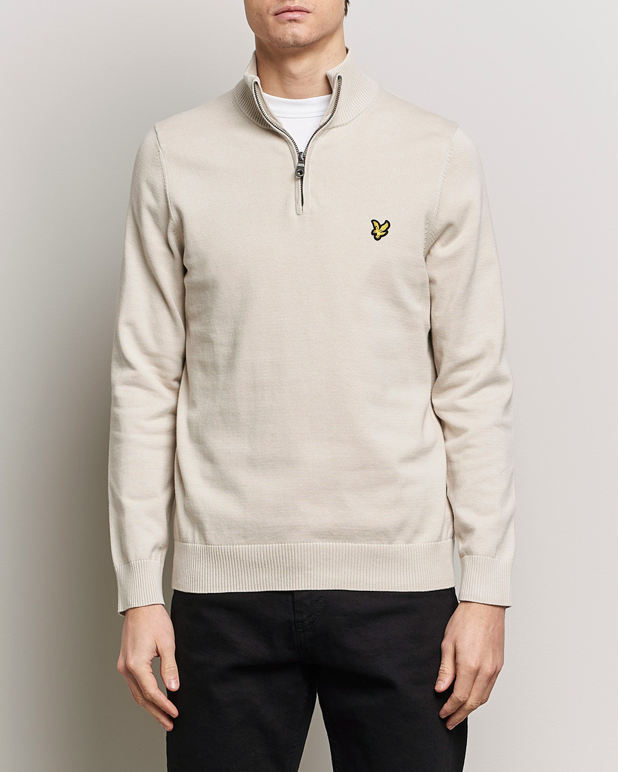 Mies |  | Lyle & Scott | Cotton Knitted Half Zip Cove