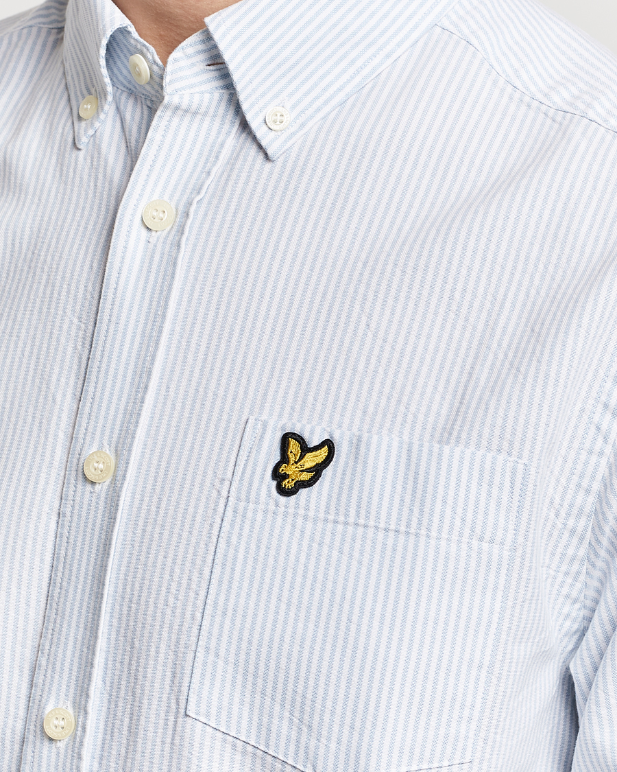 Mies | Kauluspaidat | Lyle & Scott | Lightweight Oxford Striped Shirt Blue/White
