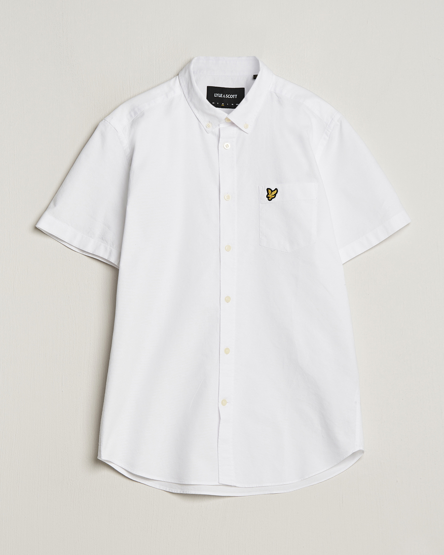 Mies | Kauluspaidat | Lyle & Scott | Lightweight Oxford Short Sleeve Shirt White