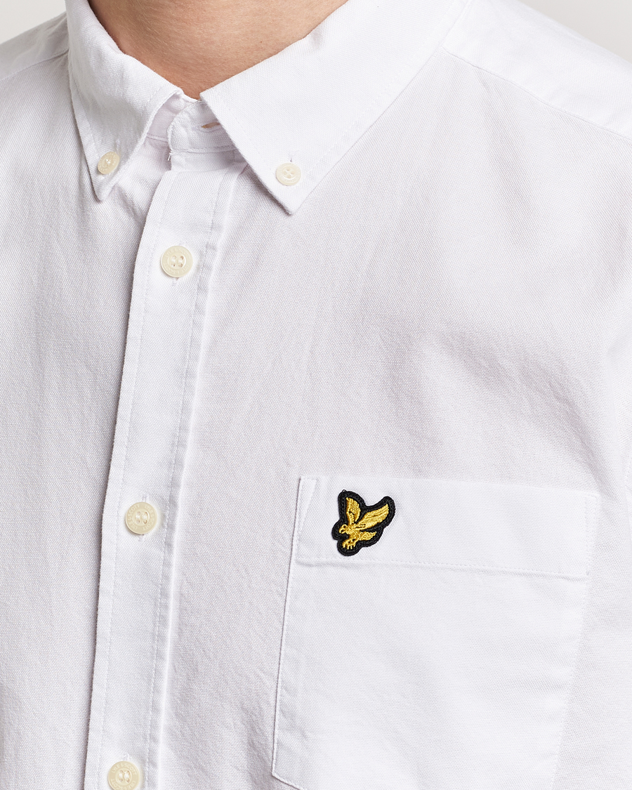 Mies | Kauluspaidat | Lyle & Scott | Lightweight Oxford Short Sleeve Shirt White
