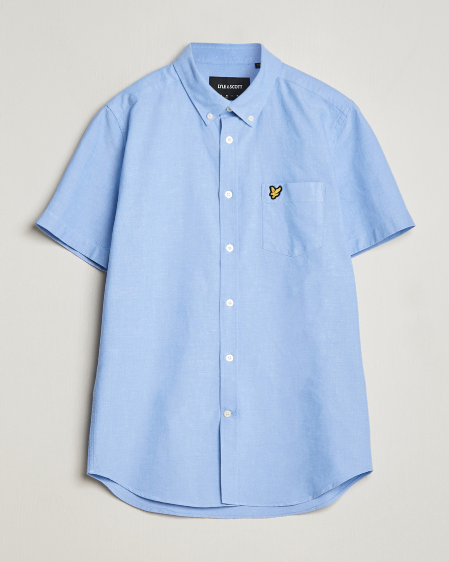 Mies | Kauluspaidat | Lyle & Scott | Lightweight Oxford Short Sleeve Shirt Riviera