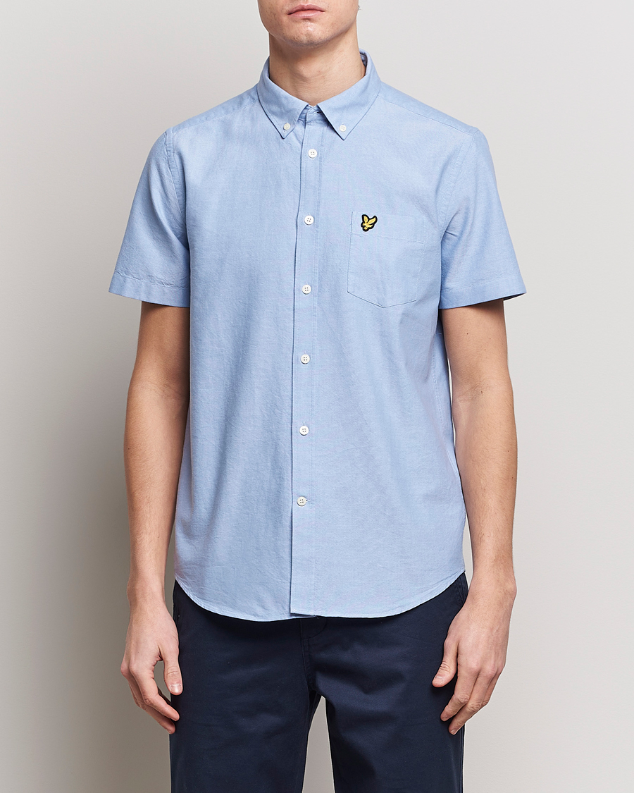 Mies | Kauluspaidat | Lyle & Scott | Lightweight Oxford Short Sleeve Shirt Riviera