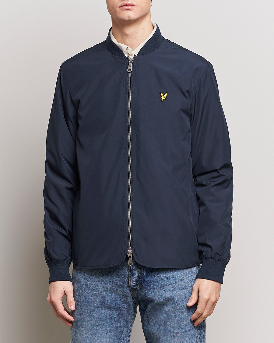 Mies | Takit | Lyle & Scott | Nylon Bomber Jacket Dark Navy