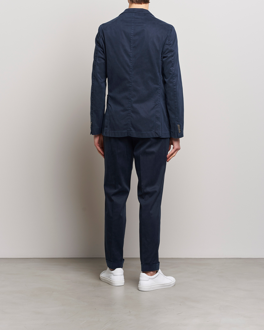 Mies | Puvut | BOSS BLACK | Hanry Cotton Suit Dark Blue