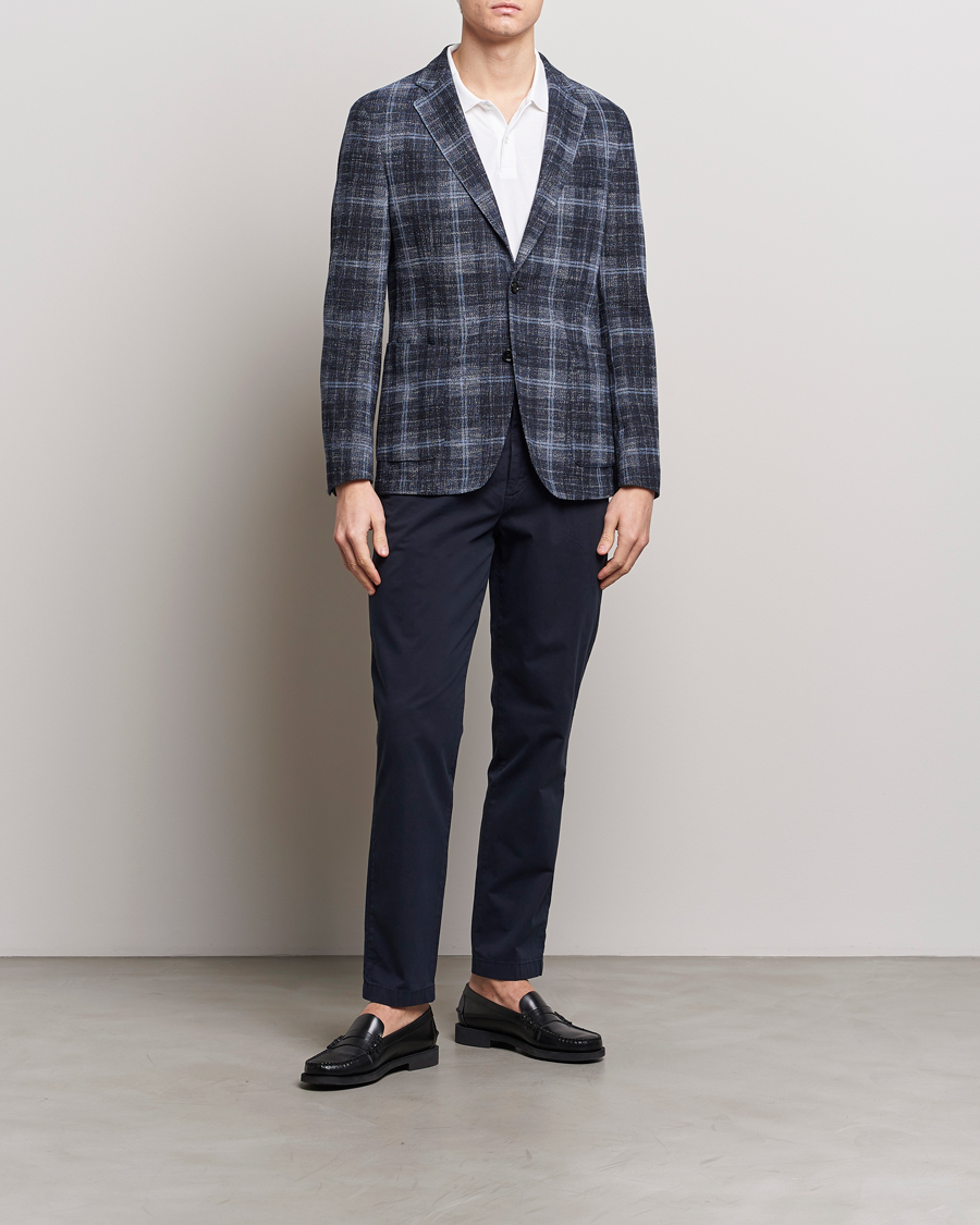 Mies | Housut | BOSS BLACK | Kaiton Cotton Pants Dark Blue