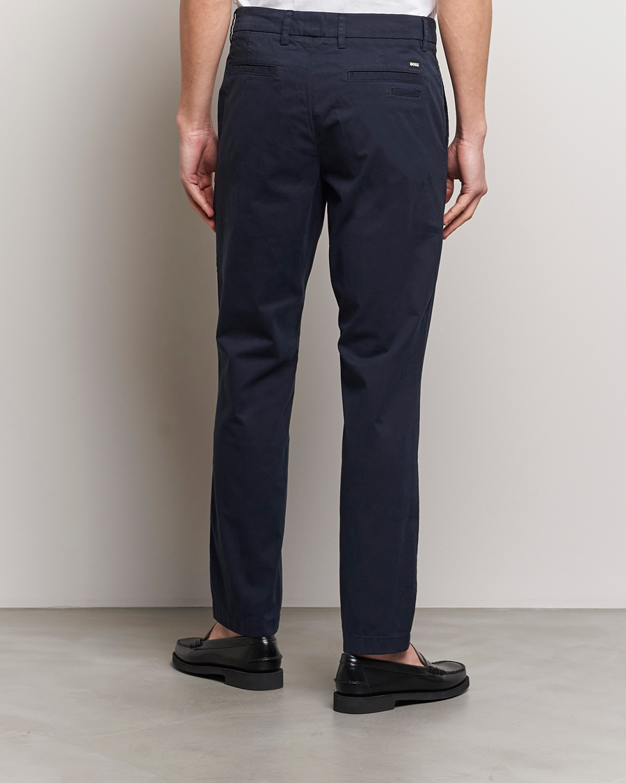 Mies | Housut | BOSS BLACK | Kaiton Cotton Pants Dark Blue