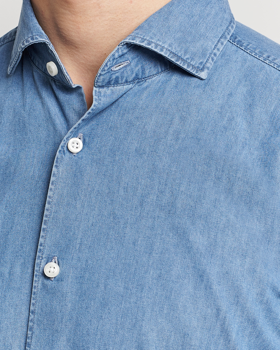 Mies | Kauluspaidat | BOSS BLACK | Hal Cotton Shirt Medium Blue