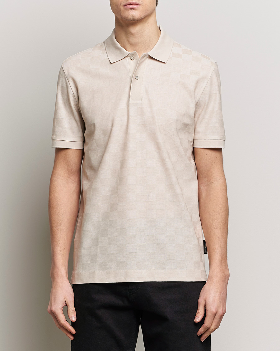 Mies | Pikeet | BOSS BLACK | Porsche Parlay Jersey Piké Open White