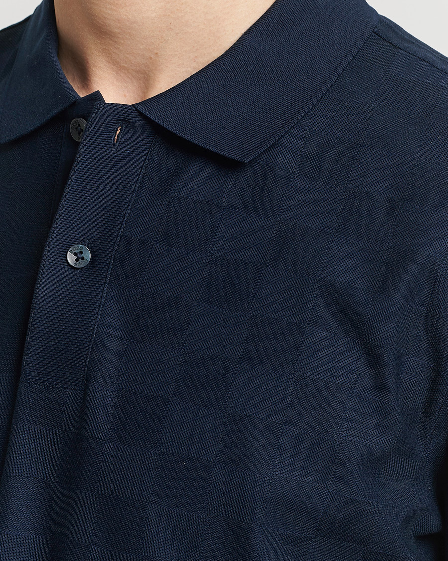 Mies | Pikeet | BOSS BLACK | Porsche Parlay Jersey Piké Dark Blue