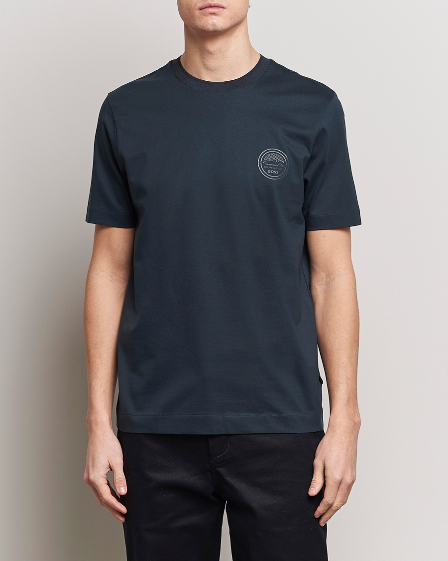 Mies | Lyhythihaiset t-paidat | BOSS BLACK | Porsche Thompson T-Shirt Dark Blue