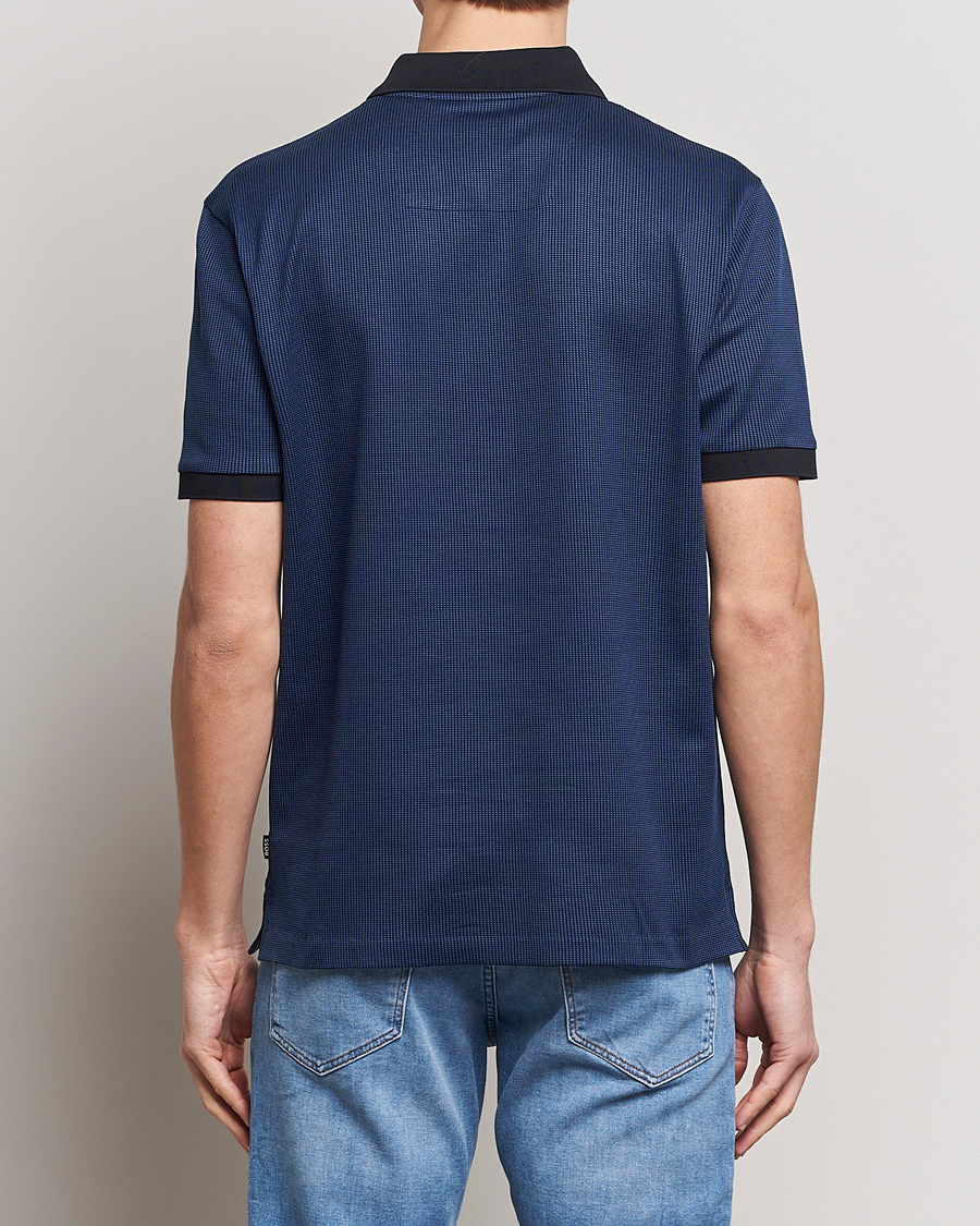 Mies | Pikeet | BOSS BLACK | Parlay Jersey Piké Dark Blue