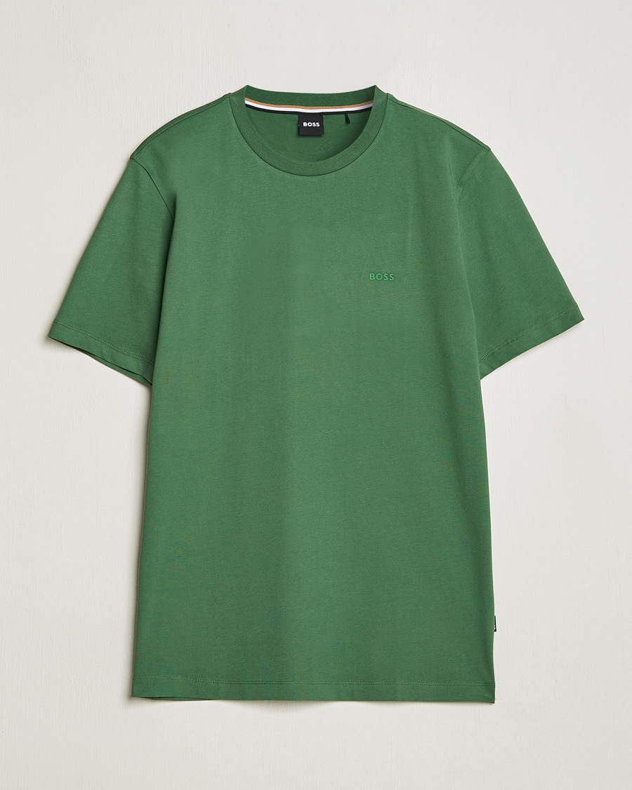 Mies | T-paidat | BOSS BLACK | Thompson Crew Neck T-Shirt Open Green