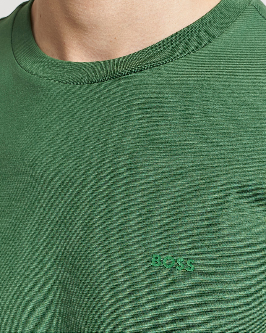 Mies | T-paidat | BOSS BLACK | Thompson Crew Neck T-Shirt Open Green
