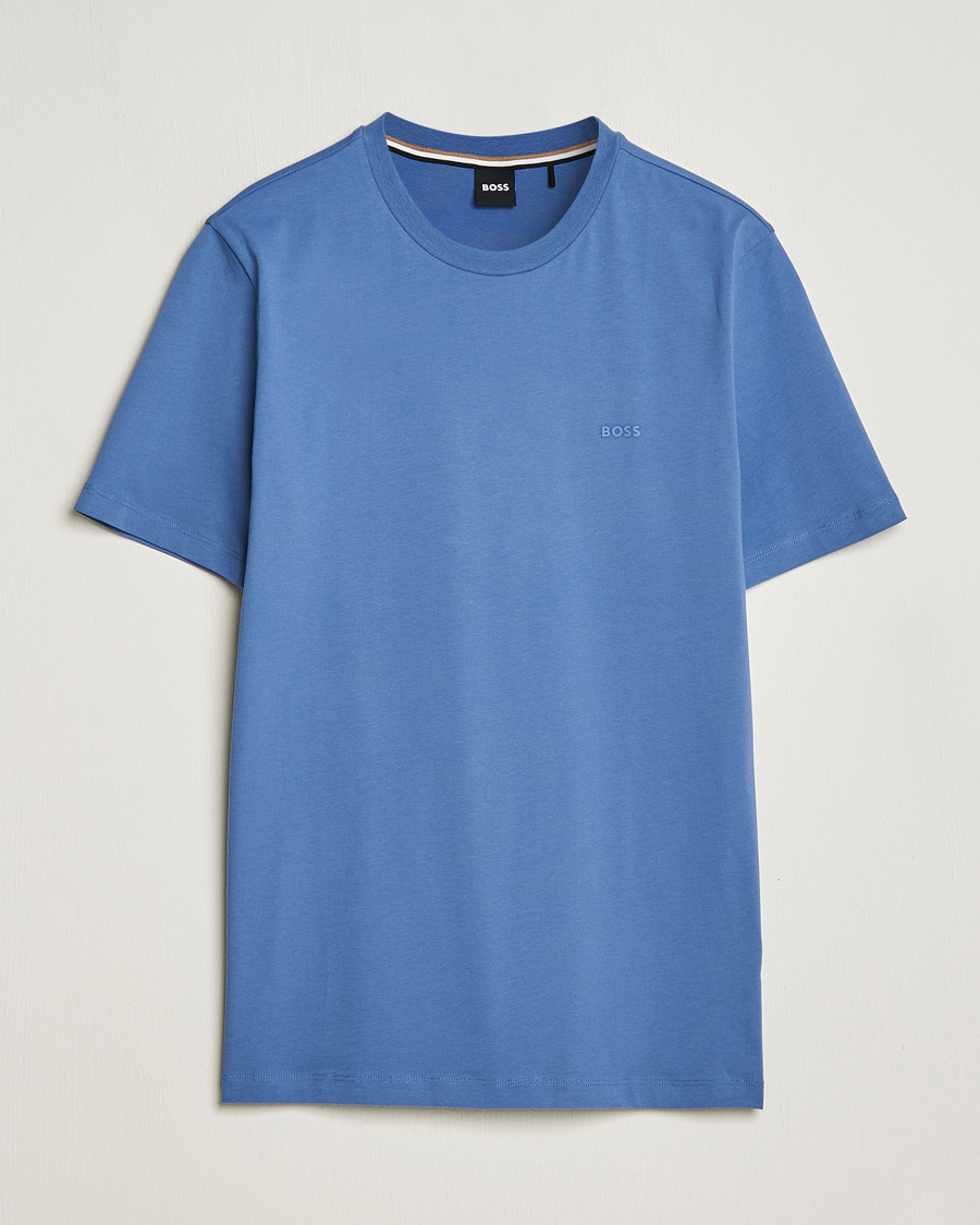 Mies | T-paidat | BOSS BLACK | Thompson Crew Neck T-Shirt Open Blue
