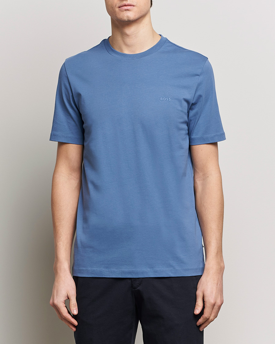 Mies | T-paidat | BOSS BLACK | Thompson Crew Neck T-Shirt Open Blue