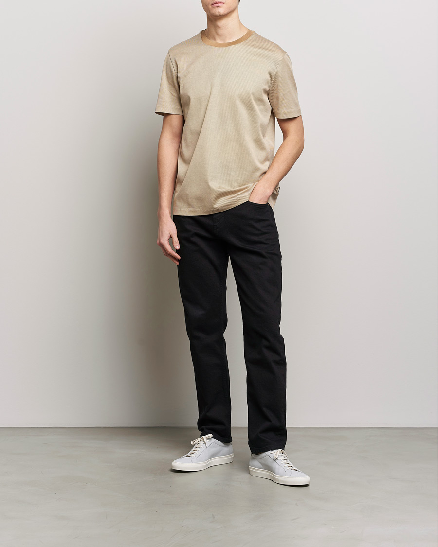 Mies | T-paidat | BOSS BLACK | Tiburt Crew Neck T-Shirt Medium Beige