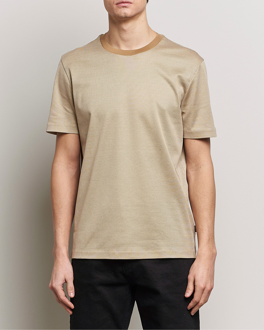 Mies | T-paidat | BOSS BLACK | Tiburt Crew Neck T-Shirt Medium Beige