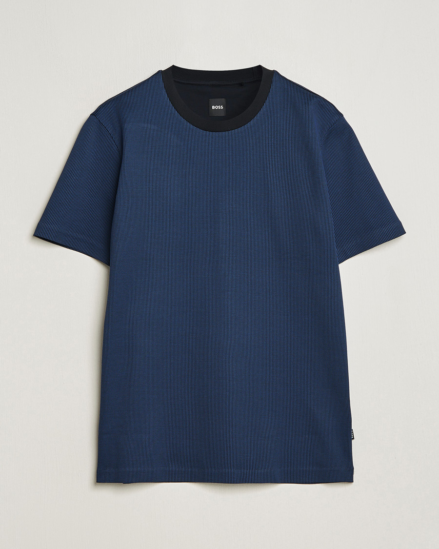Mies | T-paidat | BOSS BLACK | Tiburt Crew Neck T-Shirt Dark Blue