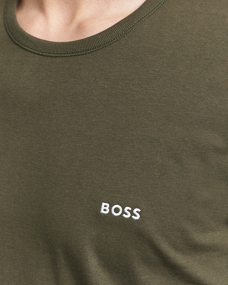 Mies | T-paidat | BOSS BLACK | 3-Pack Crew Neck T-Shirt Black/Blue/Green