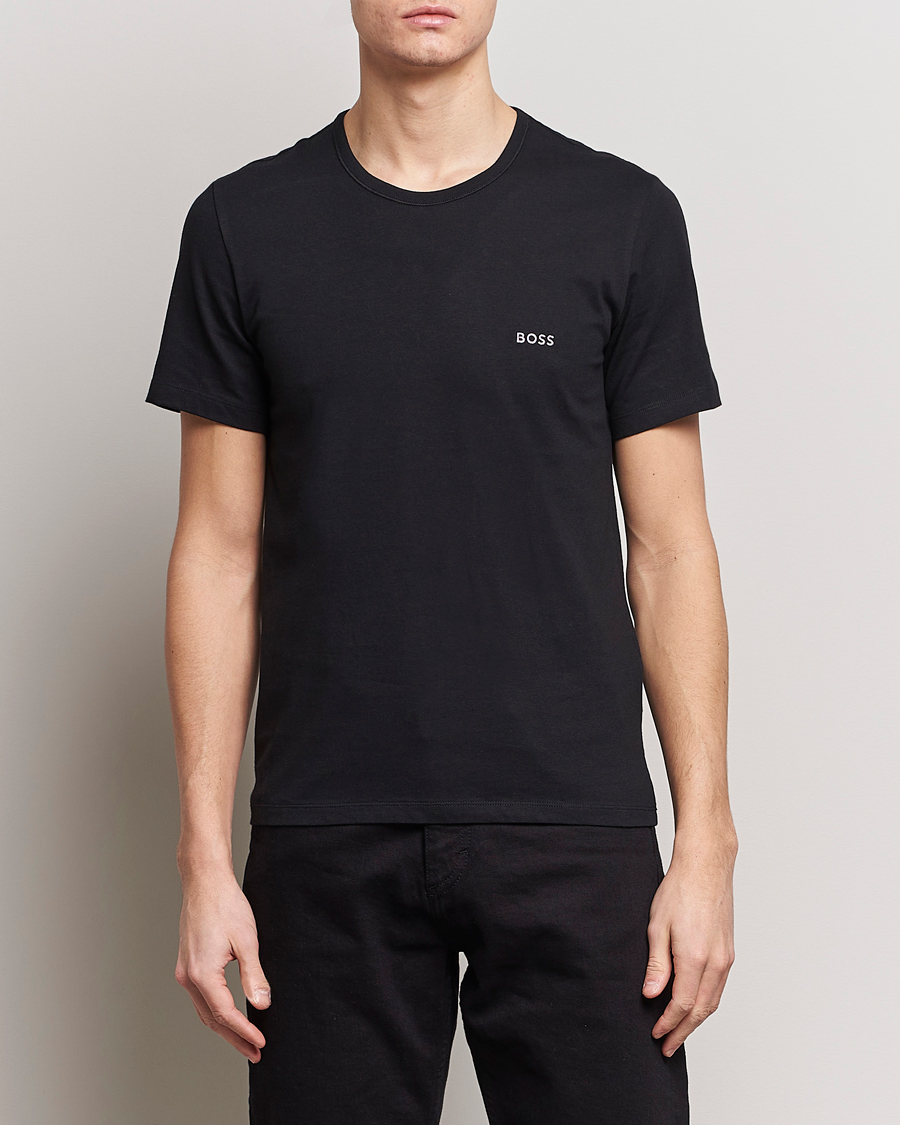 Mies |  | BOSS BLACK | 3-Pack Crew Neck T-Shirt Black/White/Blue