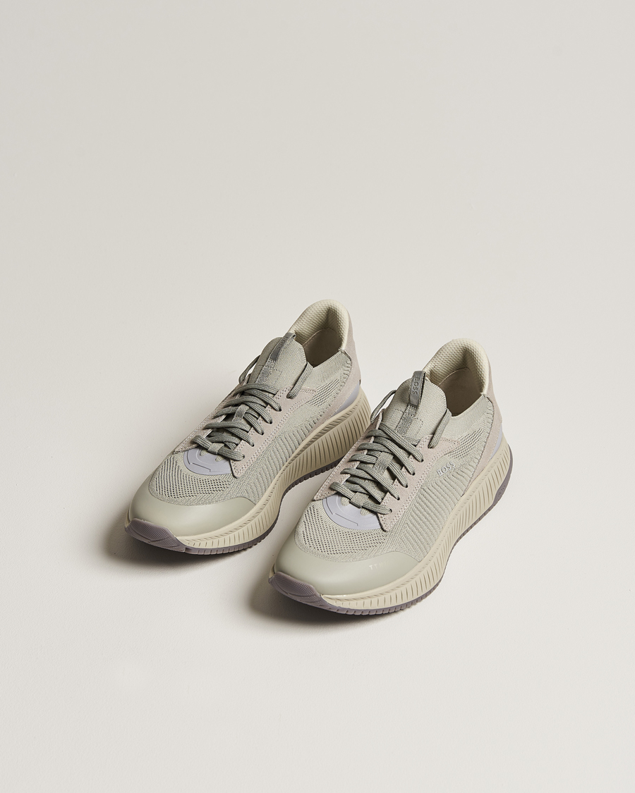 Herre |  | BOSS BLACK | Titanium Evo Sneaker Open Grey
