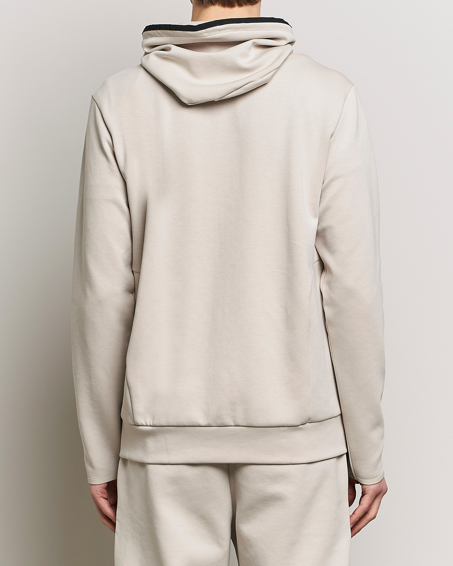 Mies | Puserot | BOSS GREEN | Saggy Full-Zip Hoodie Light Beige