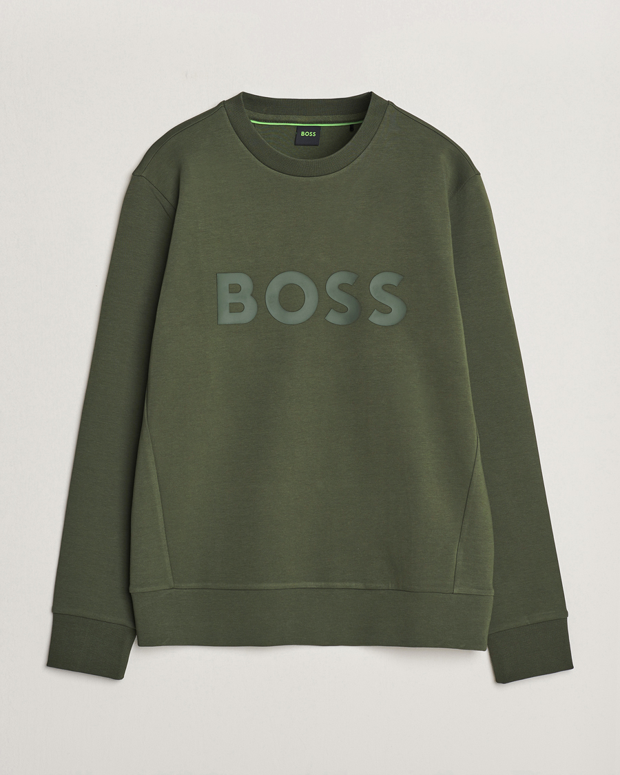Mies | Puserot | BOSS GREEN | Salbo Logo Sweatshirt Open Green