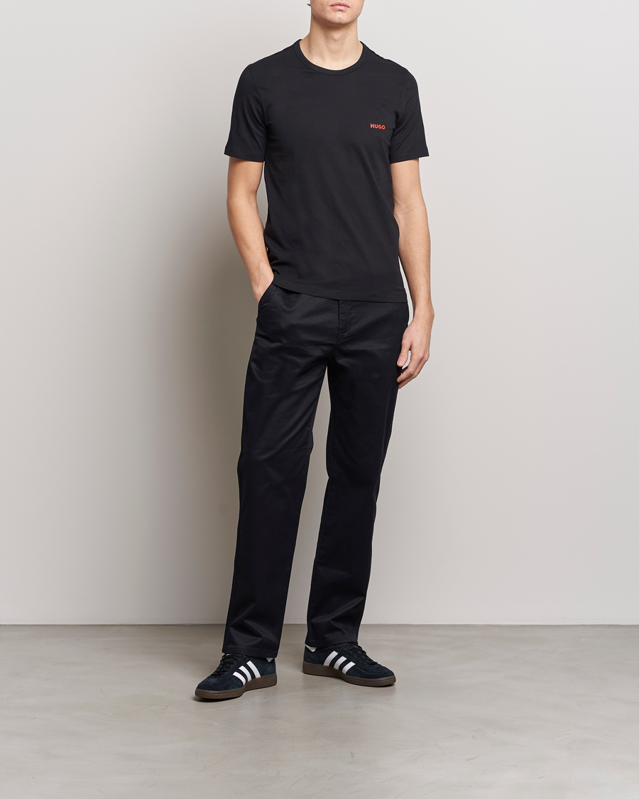 Mies | T-paidat | HUGO | 3-Pack Logo Crew Neck T-Shirt Black/Red/White