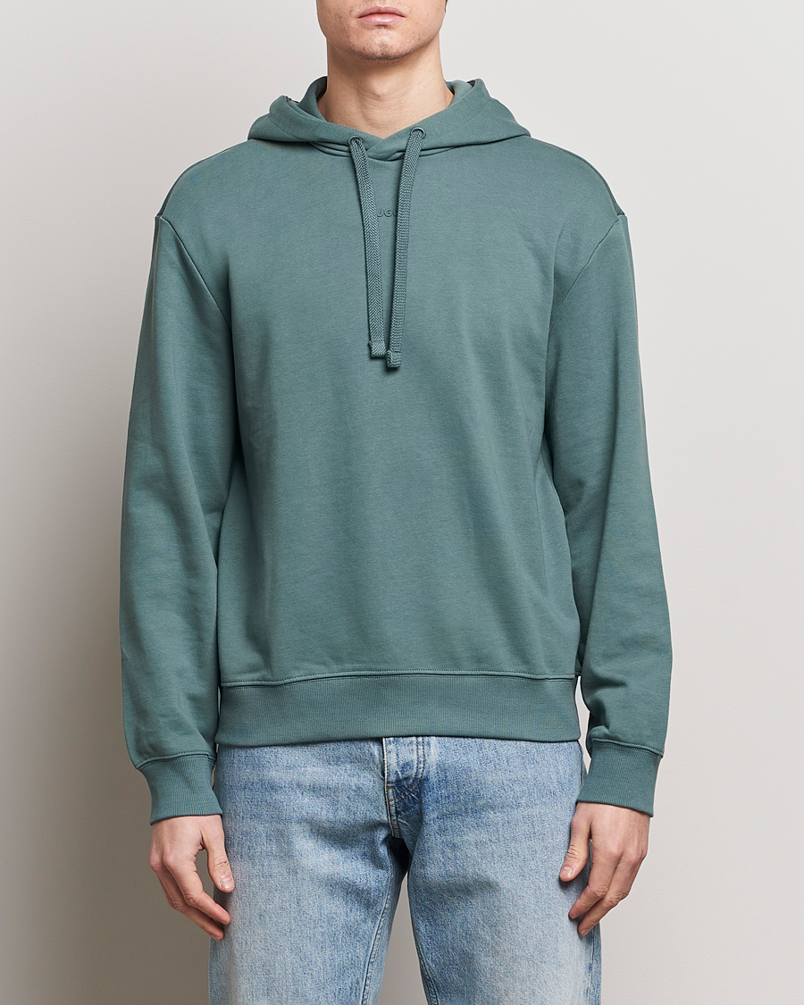 Mies | Puserot | HUGO | Dapo Logo Hoodie Dark Green