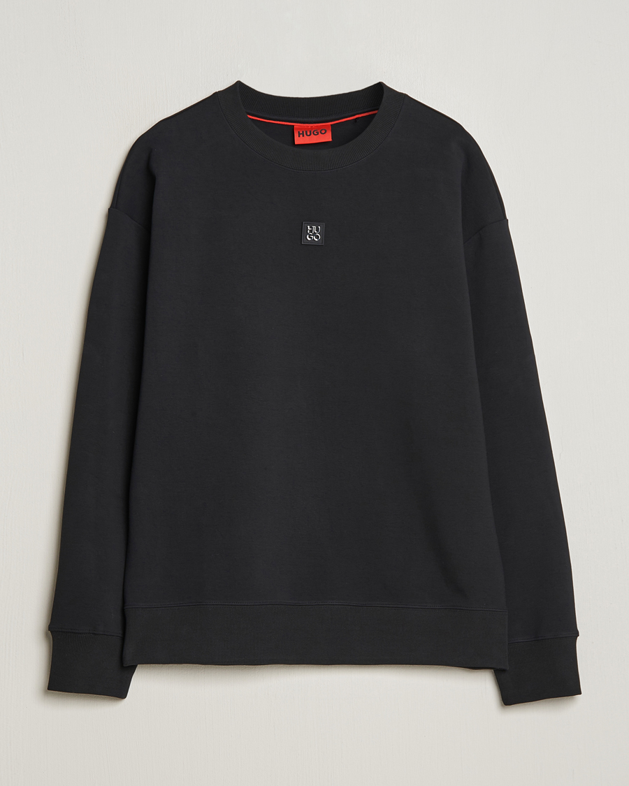 Mies | Puserot | HUGO | Dettil Logo Sweatshirt Black