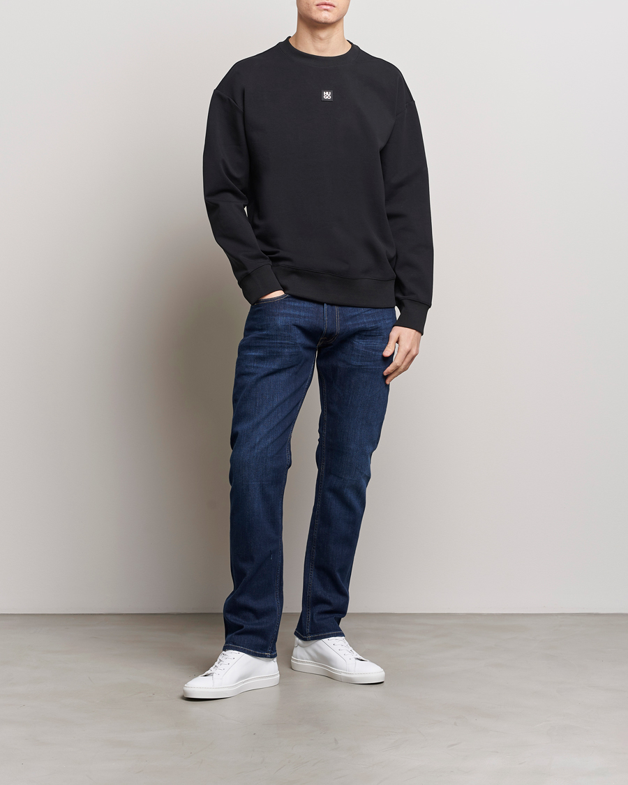 Mies | Puserot | HUGO | Dettil Logo Sweatshirt Black