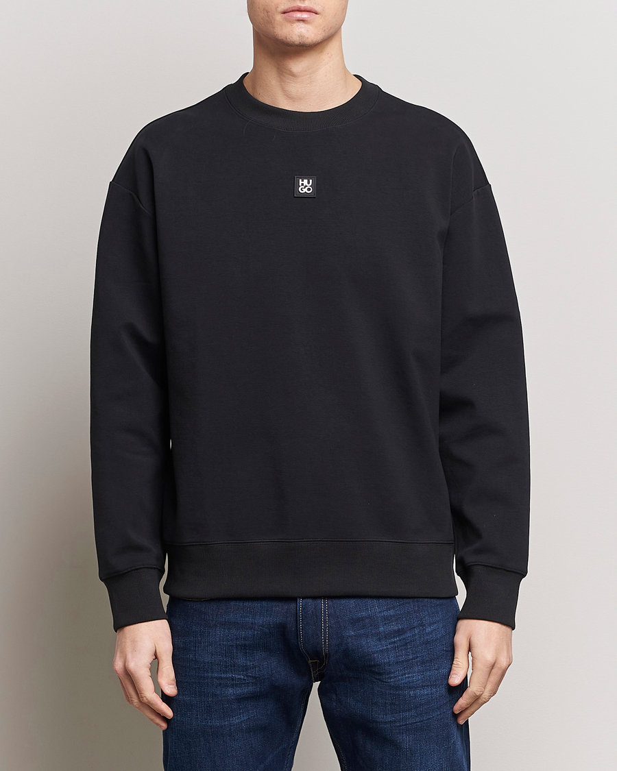 Mies | Puserot | HUGO | Dettil Logo Sweatshirt Black