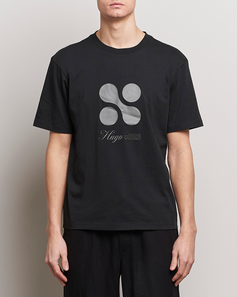 Mies | HUGO | HUGO | Dooling Logo T-Shirt Black