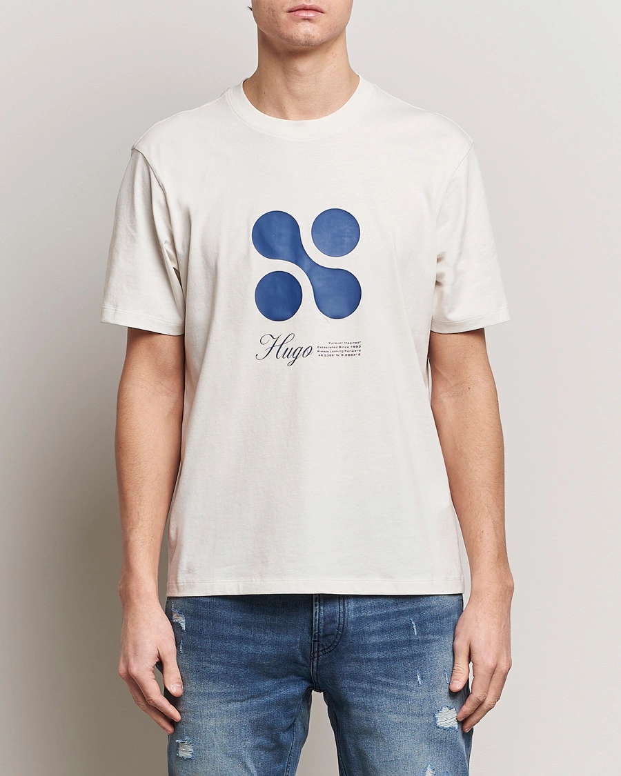 Mies |  | HUGO | Dooling Logo T-Shirt Open White