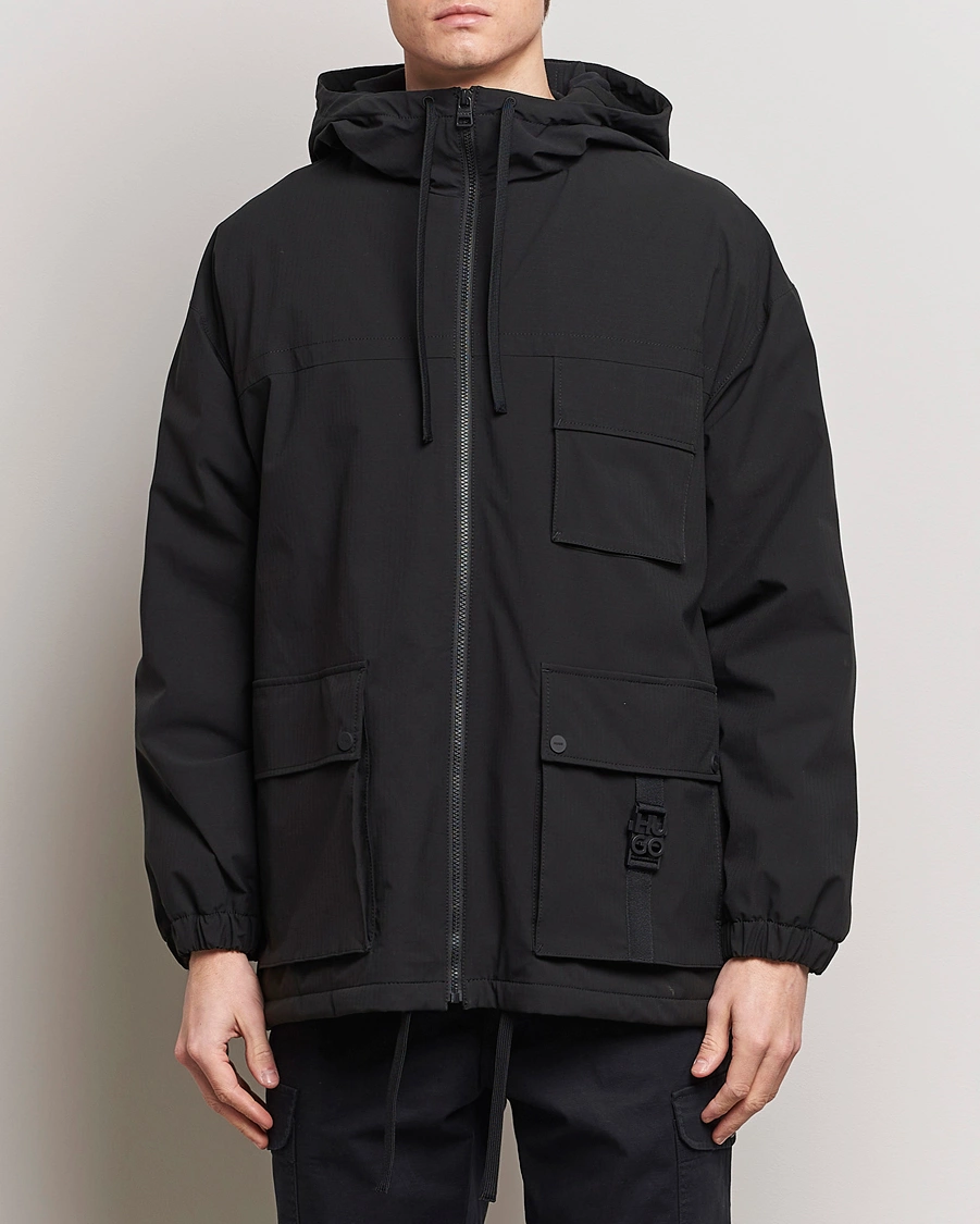 Mies |  | HUGO | Borjo Hooded Jacket Black