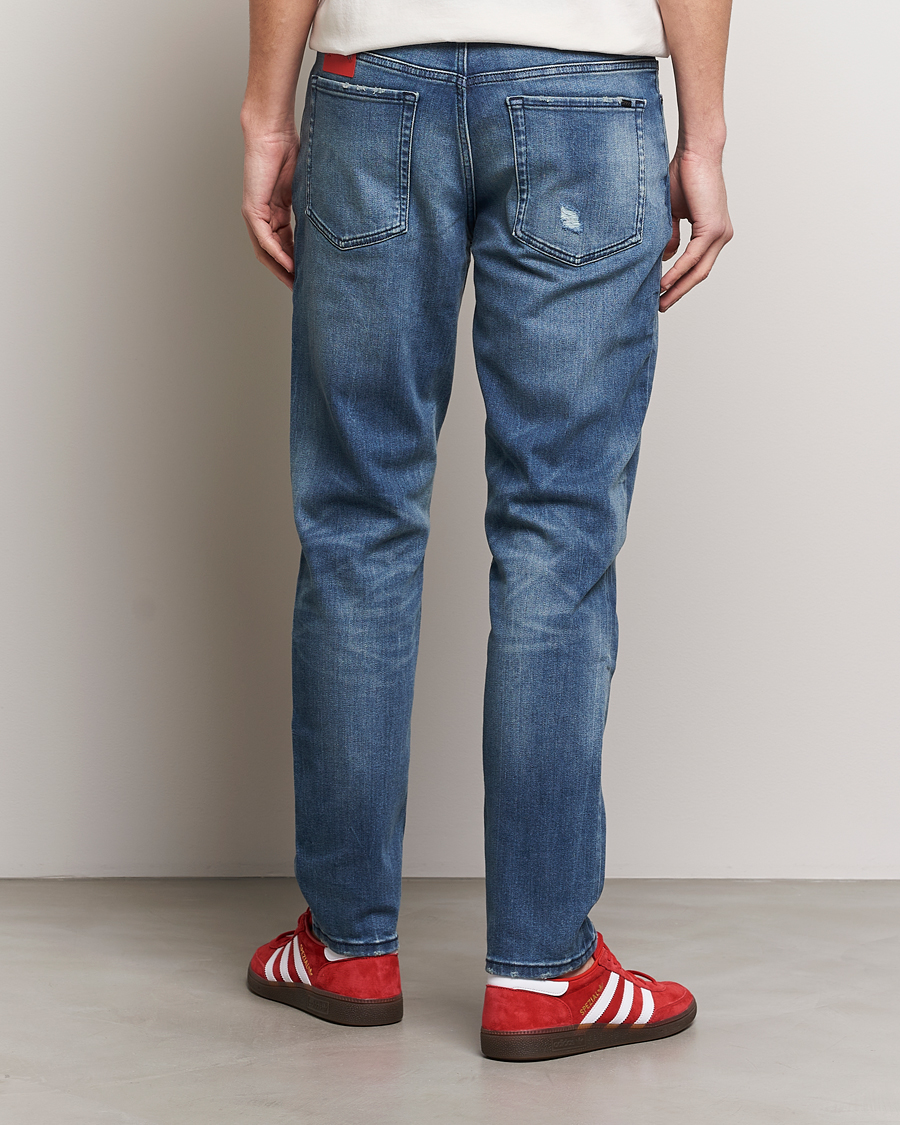 Mies | Farkut | HUGO | 634 Tapered Fit Stretch Jeans Bright Blue