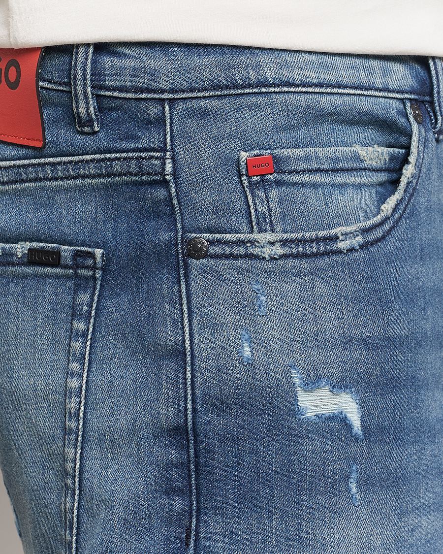 Mies | Farkut | HUGO | 634 Tapered Fit Stretch Jeans Bright Blue